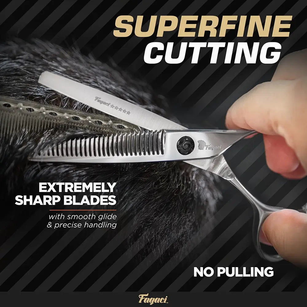 Fagaci Professional Hair Scissors 6” Extremely Sharp Blades, Fine Cutting  Blades, Hair Cutting Scissors Professional, Hair Shears, Barber Scissors  Set